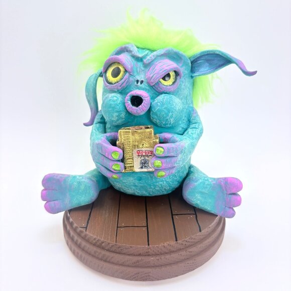 Statue Sculpture Cute Whimsical Monster Basement Dwelling Vintage Gamer Desk Art - Picture 1 of 13